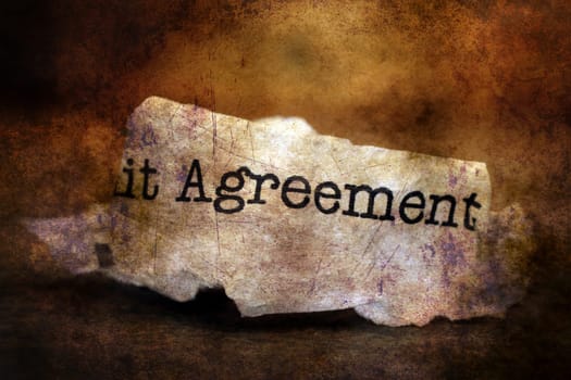 Agreement grunge concept