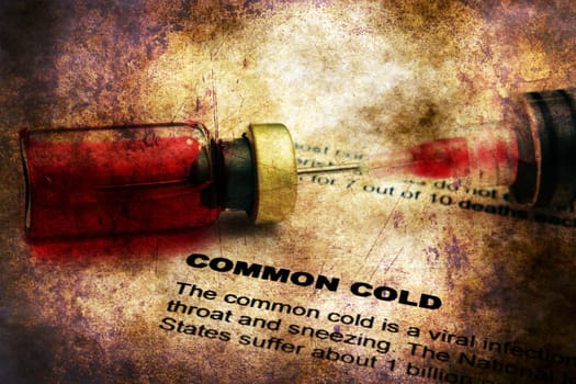 Common cold grunge concept