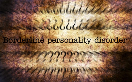 Personality disorder grunge concept