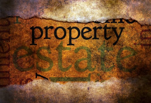 Property and estate grunge concept