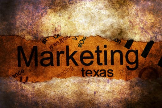 Marketing text on paper hole concept