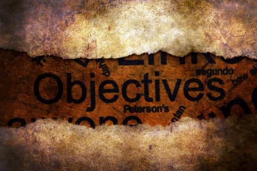 Objectives concept on paper hole