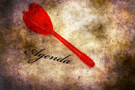 Agenda grunge concept