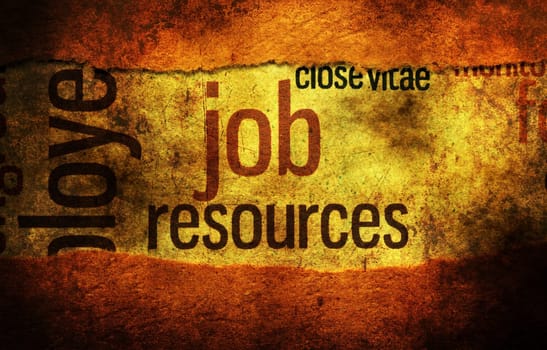Job concept grunge concept