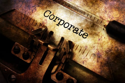 Corporate grunge concept