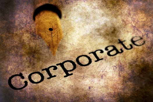 Corporate grunge concept