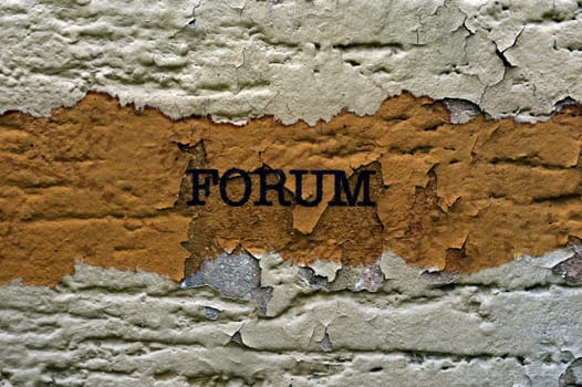 Forum grunge concept