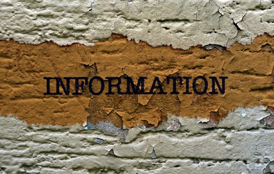Information grunge concept