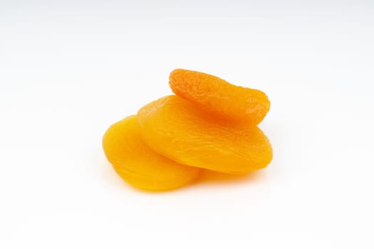 Dried apricot isolated on a white background