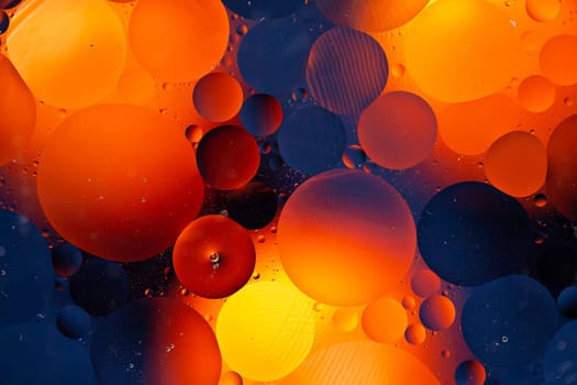An Abstract background as a result of a mixture of water and oil