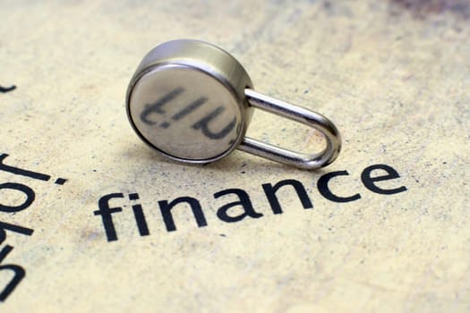 Finance and lock concept
