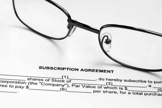 Subscription agreement