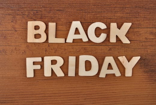 Term from wooden letters on old wooden board