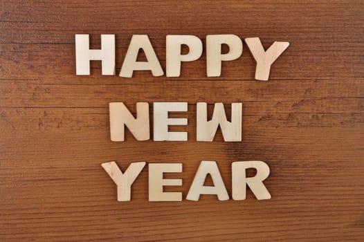 Term from wooden letters on old wooden board