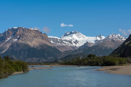 the las vueltas river near el chalten, patagonia, argentina