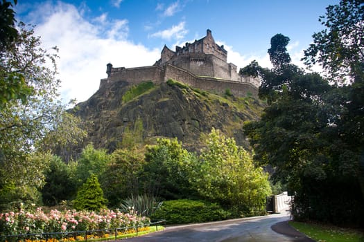 Edinburgh Castle from Prince's Street Gardens