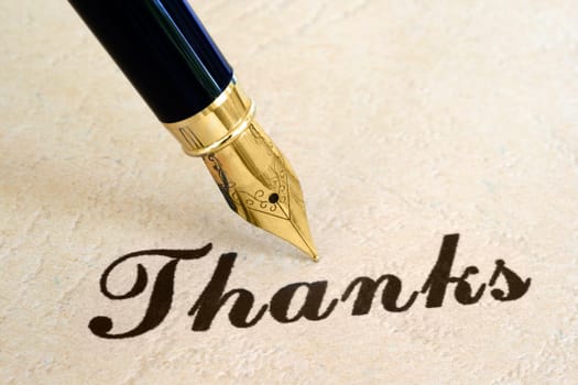 Thanks and pen