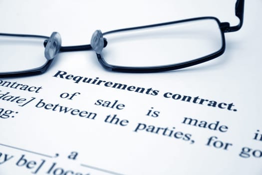 Requirement contract