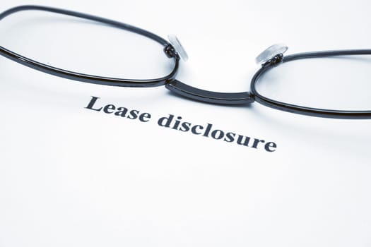 Lease disclosure