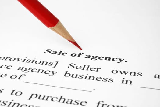 Sale of agency