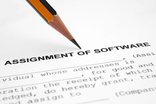 Assignment of software