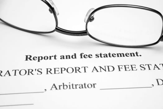 Report and fee statement