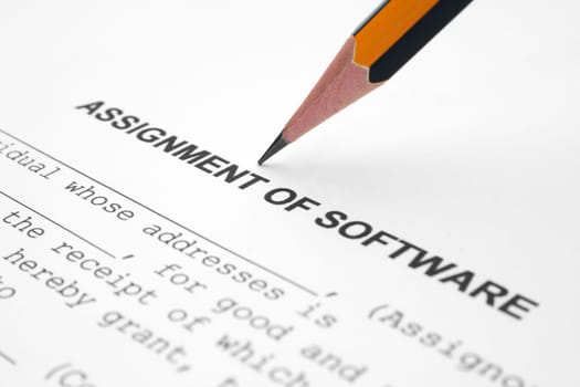 Assignment of software