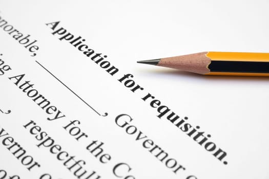 Application for requisition