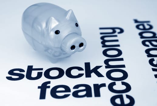 Stock and fear concept