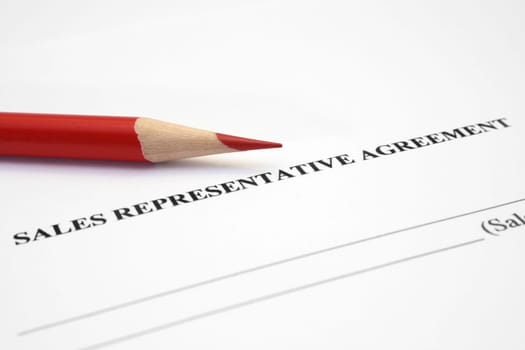 Sales representative agreement