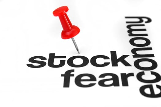 Stock and fear concept