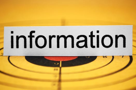 Information target