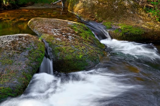 the idyllic river kalte Bode near Schierke in the Harz National Park in Germany