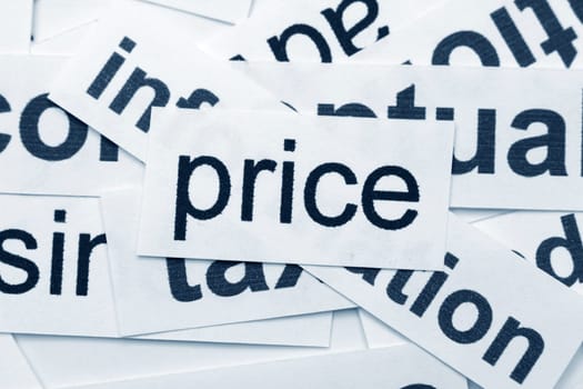 price word cloud