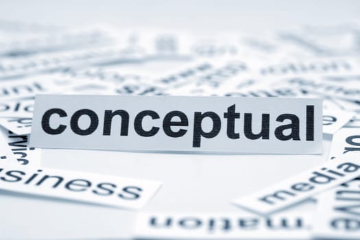 Conceptual word cloud