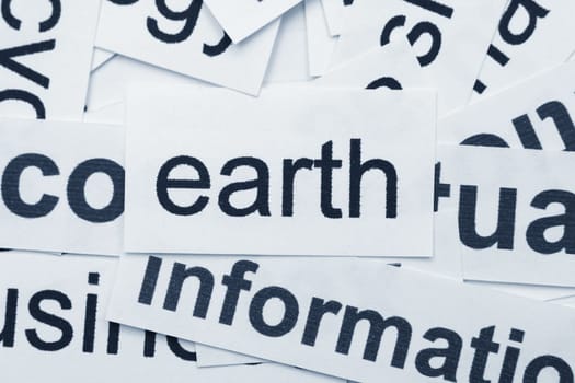 Earth word cloud