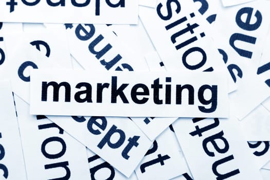 Marketing word cloud