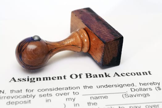 Assignment of bank account