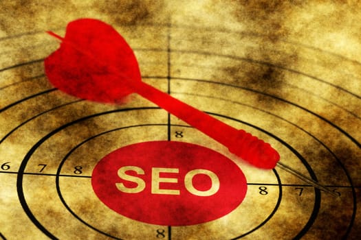 Seo target grunge concept