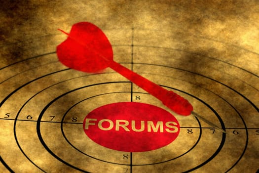 Forum target grunge concept