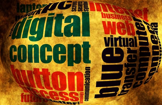 Internet word cloud