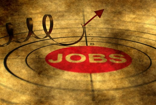 Jobs target grunge concept