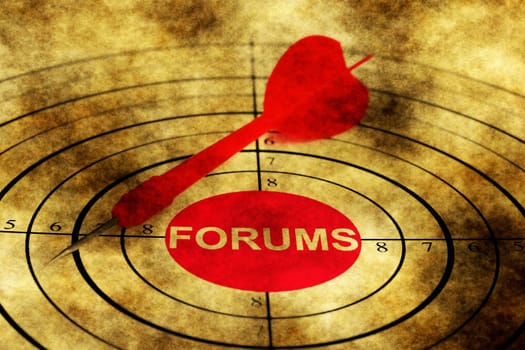 Dart on forum target