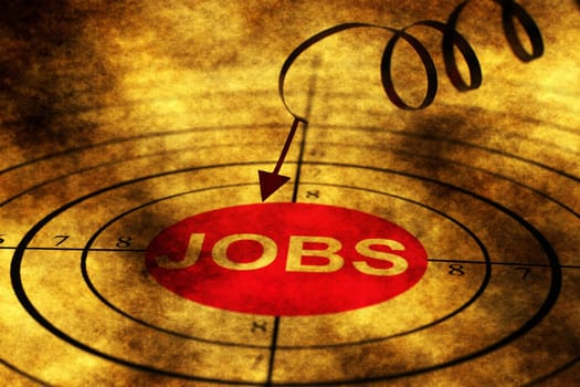Jobs target grunge concept