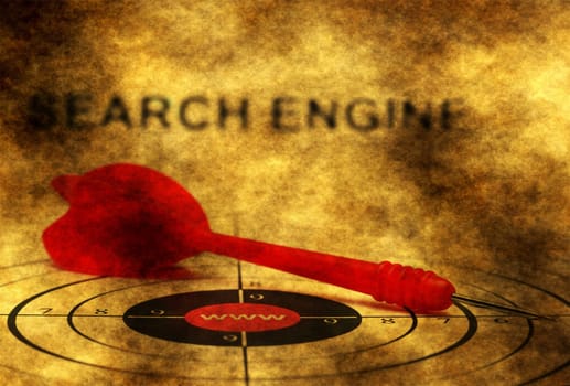 Search engine grunge concept