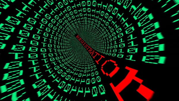 Registration data tunnel