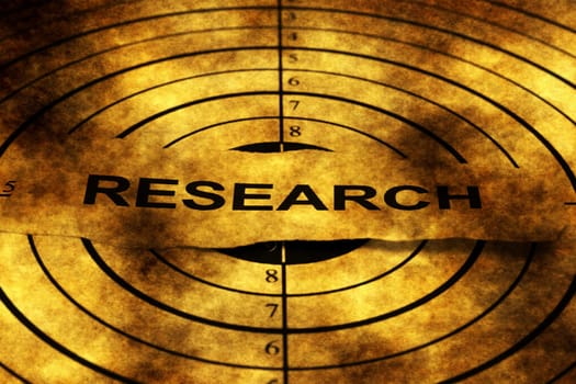 Research target grunge concept