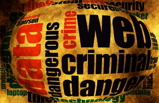 Web fraud word cloud