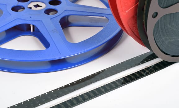 16mm movie files with films reels .