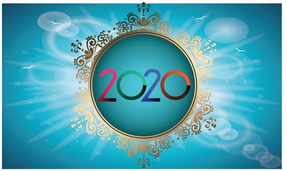 brightness of new year begging with positive energy